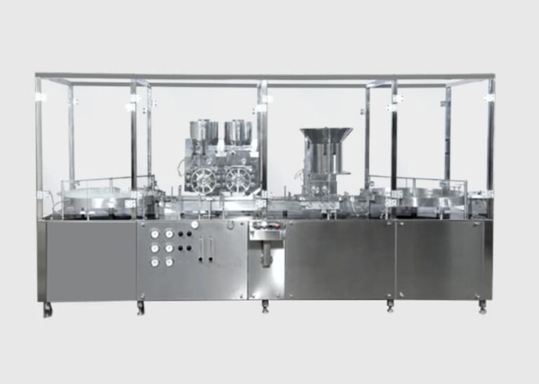 Automatic Vial Powder Filling and Rubber Stoppering machine